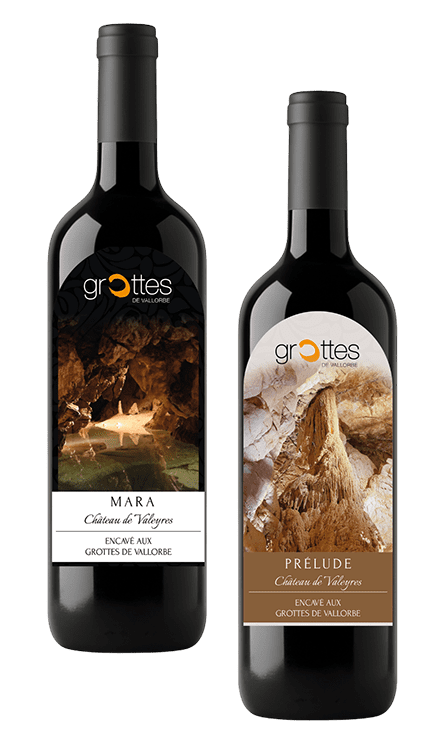 Bouteilles de vin Marpa et Prélude du Château de Valeyres
