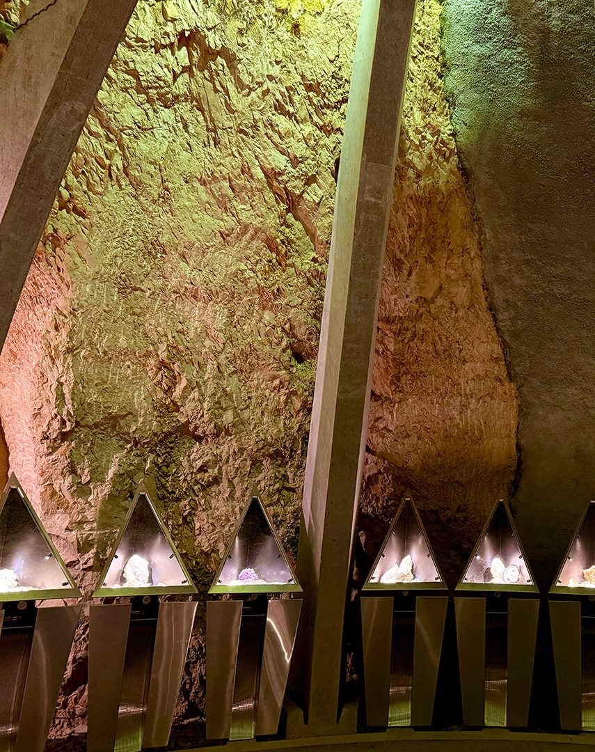 Cavité des Grottes de Vallorbe qui accueille le musée des minéraux